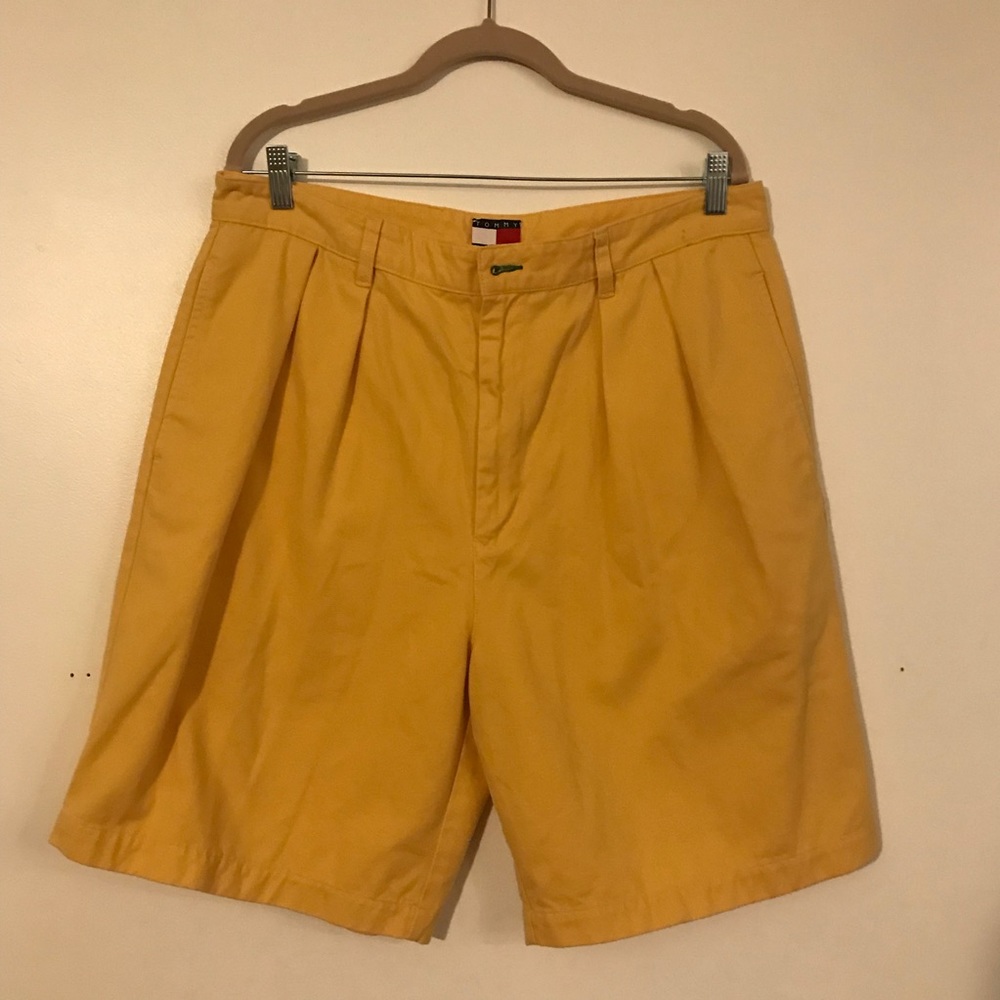 Vintage Rare Tommy Hilfiger Shorts- Yellow